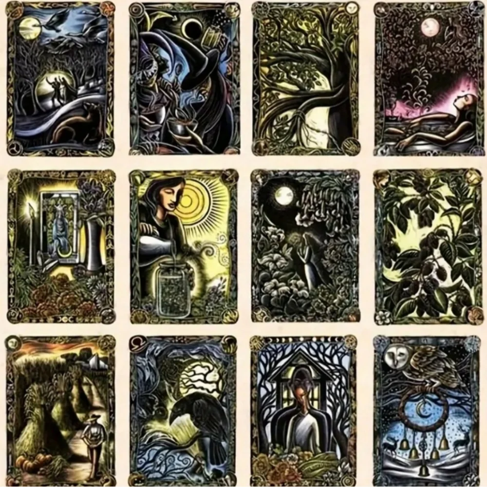 WITCHES CALENDAR 2025 BEAUTIFUL ILLUSTRATIONS BY LLEWELLYN'S size 12x12